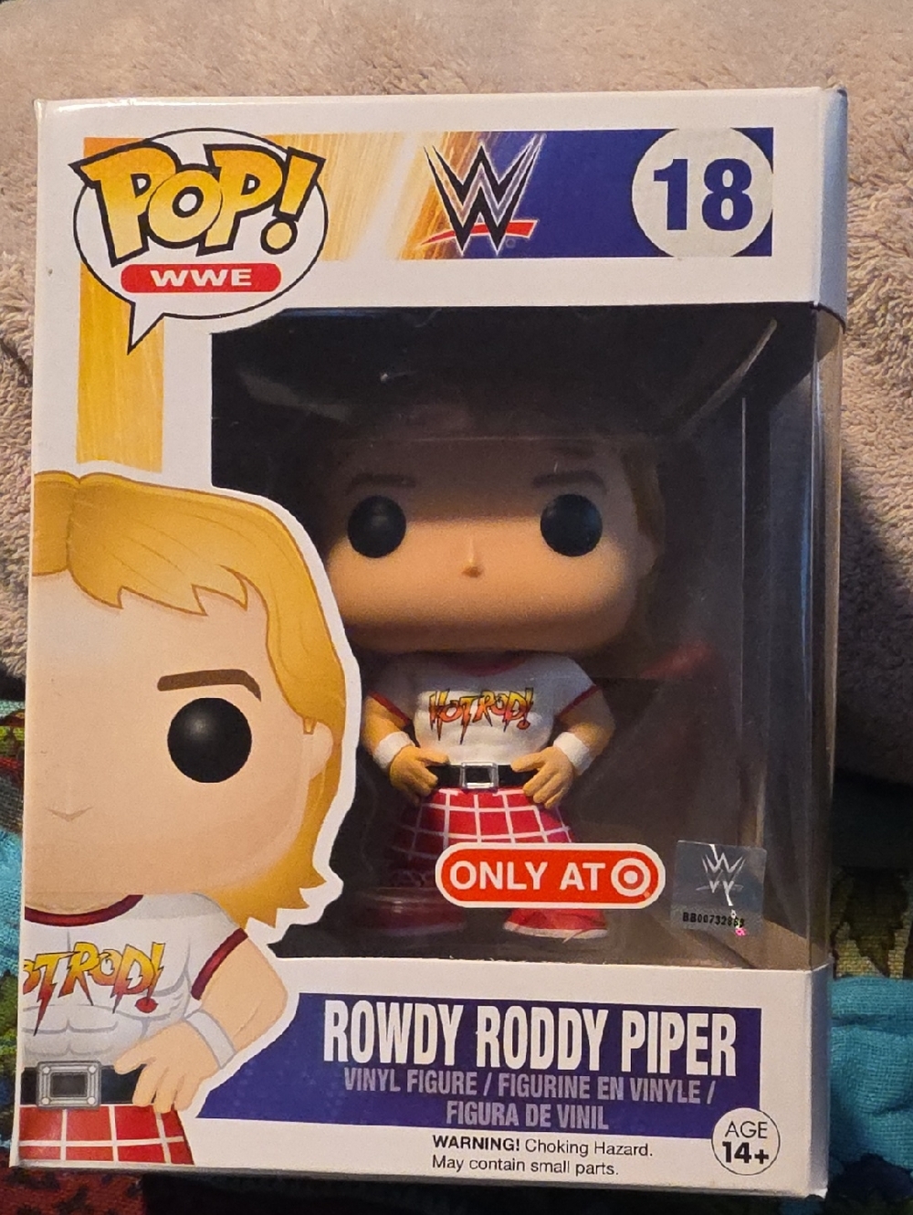 Funko Pop! WWE Rowdy Roddy Piper Vinyl Figure - Blonde, Red, White # 18